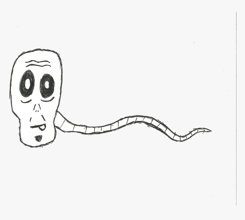 Transparent Sperm Cell Clipart - Sketch, HD Png Download, Free Download