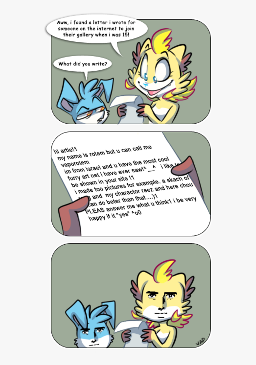 Aww, I Found A Letter I Wrote For Someone On The Internet - Yaranaika Furry, HD Png Download, Free Download