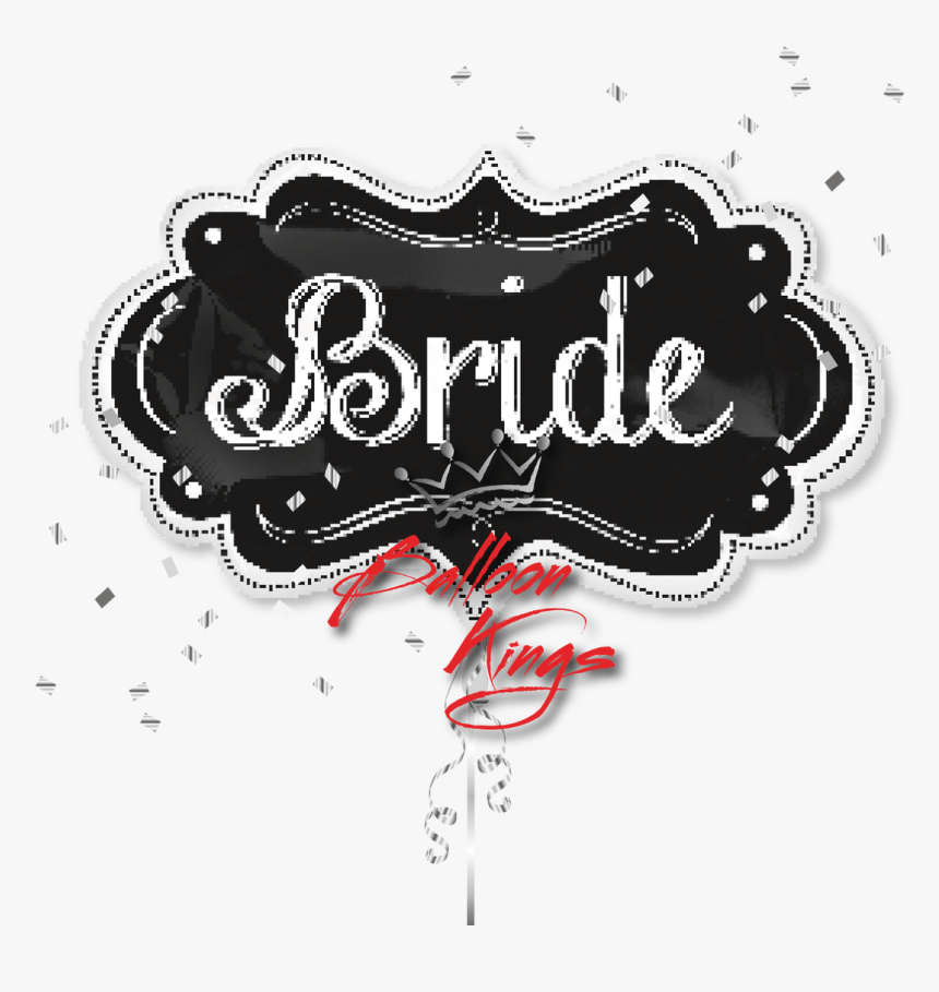 Bride Chalkboard Supershape Balloon - Merry And Bright Chalkboard, HD Png Download, Free Download