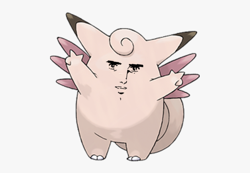 Pokémon Go Pikachu Face White Facial Expression Nose - Pokemon Clefable, HD Png Download, Free Download