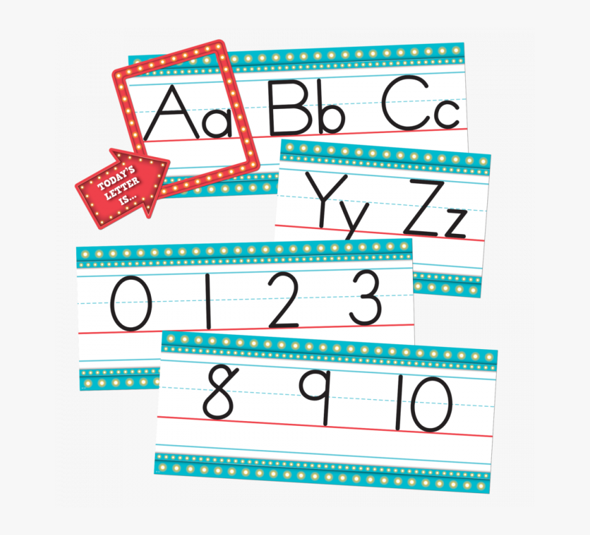 Marquee Alphabet Line Bulletin Board - Alphabet Of Lines, HD Png Download, Free Download