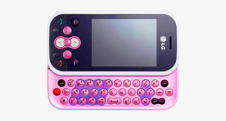 Pink Lg Slide Phone, HD Png Download, Free Download