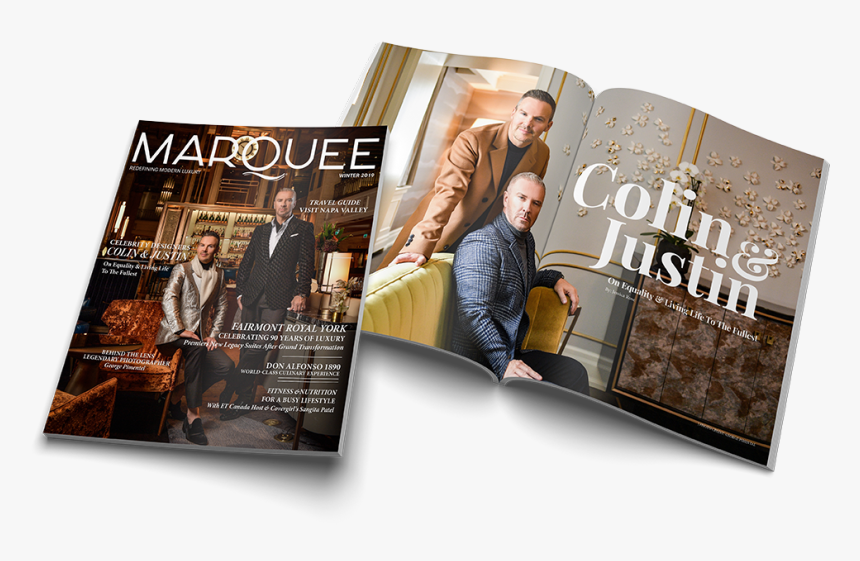 Marquee Magazine Colin And Justin, HD Png Download, Free Download