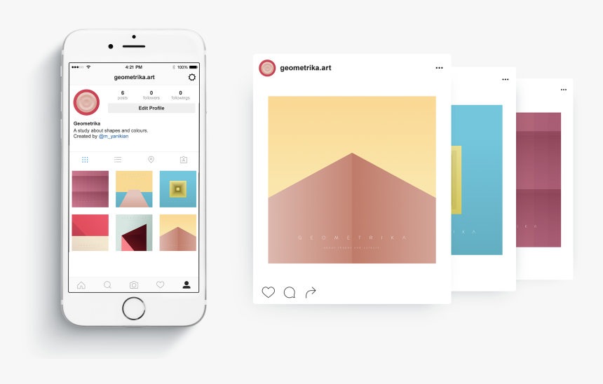 Celular-geometrika - Iphone, HD Png Download, Free Download