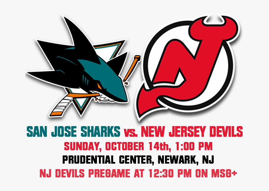 Go San Jose Sharks , Png Download - Logo New Jersey Devils, Transparent Png, Free Download