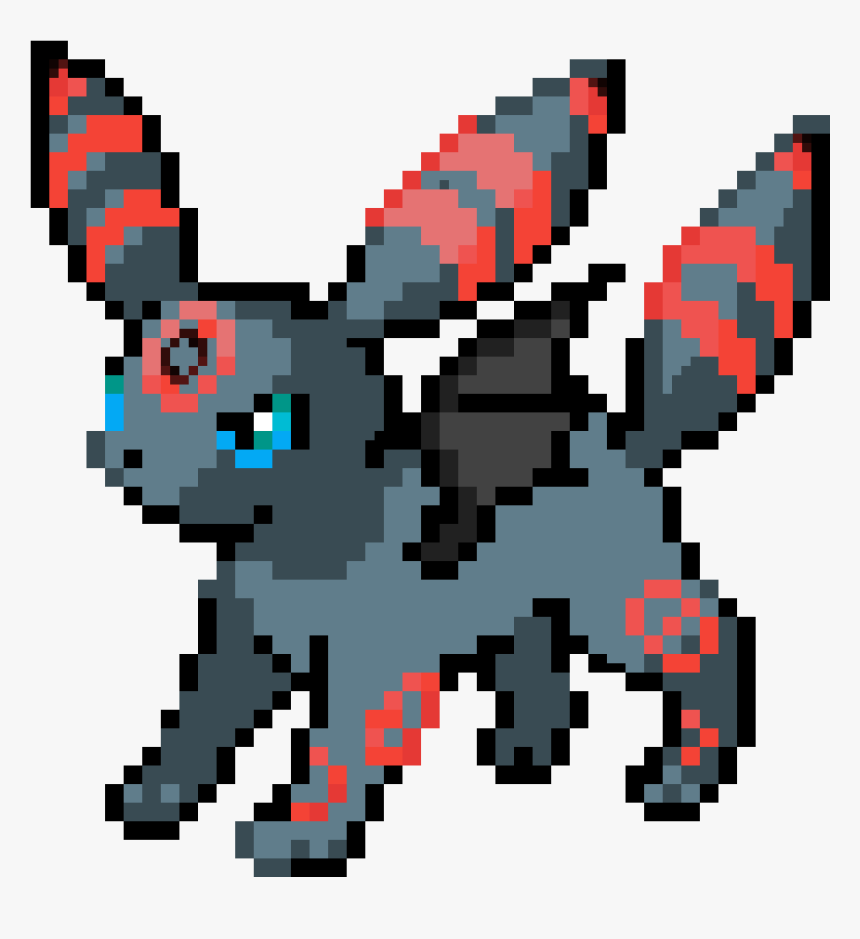 1131 X 1170 - Shiny Umbreon Pixel Art, HD Png Download, Free Download