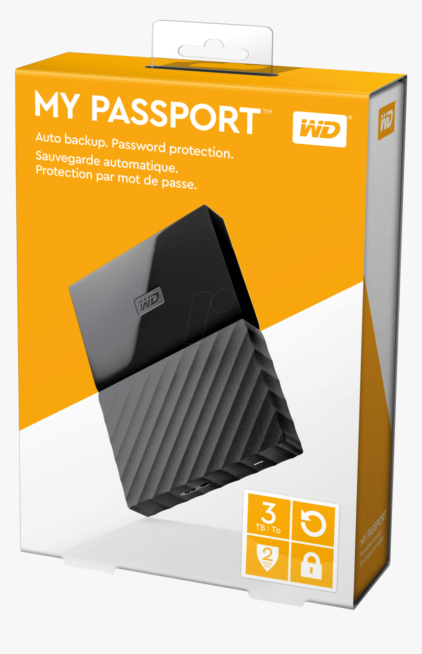 Wd 1t My Passport , Png Download - Wd 2tb Hard Disk, Transparent Png, Free Download