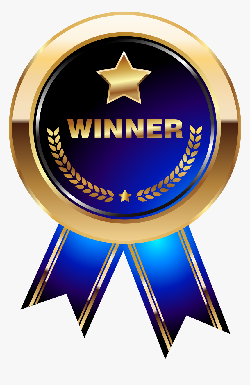 Winner Medal Blue Transparent Png Clip Art Imageu200b - Winner Medal Transparent, Png Download, Free Download