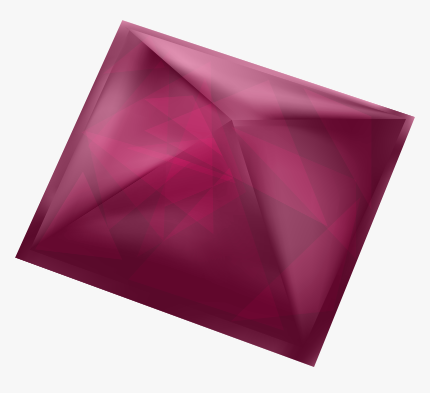 Red Gem Png Clipart - Triangle, Transparent Png, Free Download