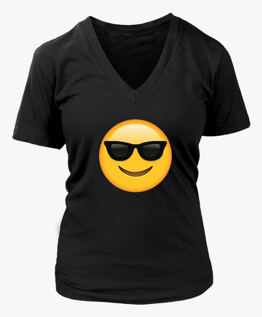 Sunglasses Smile Face Emoji Shirt - T-shirt, HD Png Download, Free Download