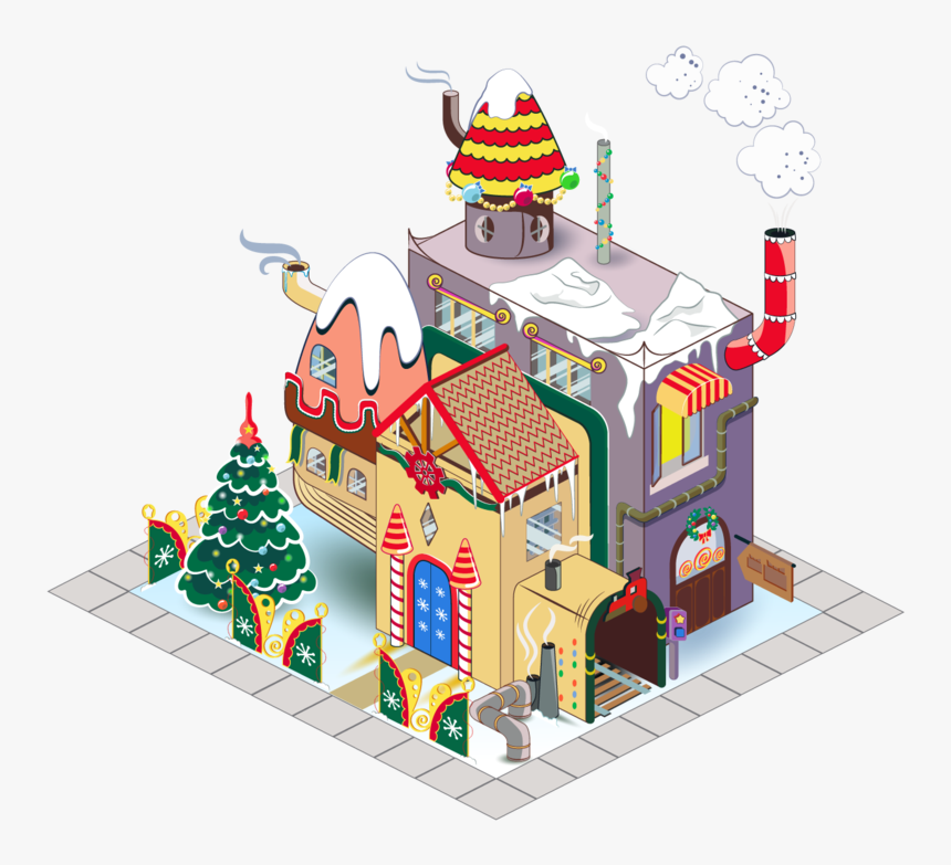 Illustration Santa's Factory, HD Png Download, Free Download