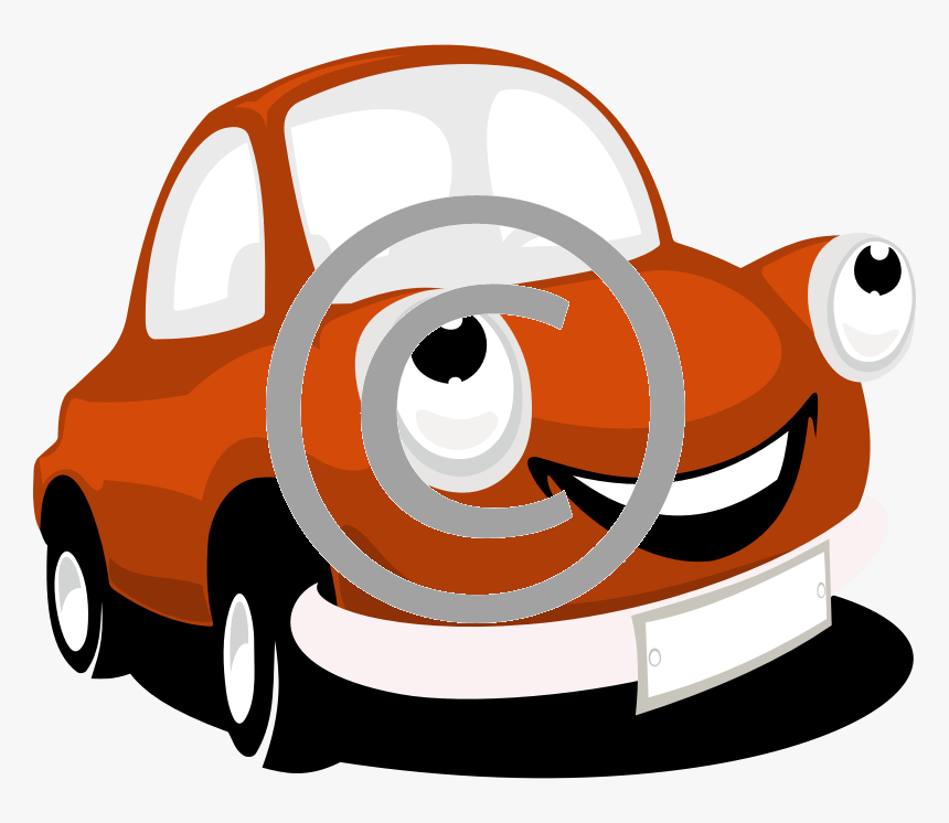 Cartoon Car With Headlight Eyes, HD Png Download, Free Download