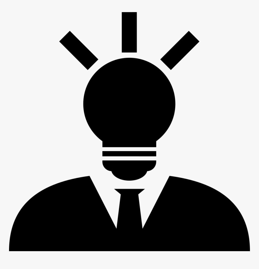 Creative Man With Lightbulb Head - We Are Icon Png, Transparent Png, Free Download