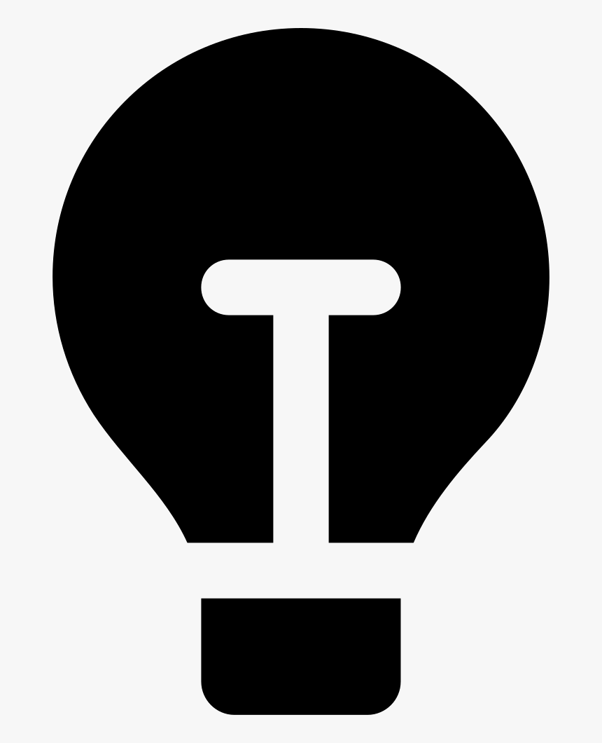 Lightbulb Filled Tool - Traffic Sign, HD Png Download, Free Download