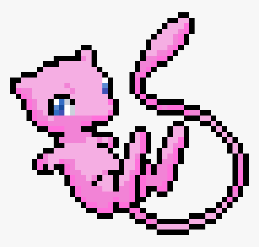 Pokemon Pixel Art Mew Clipart , Png Download - Mew Pixel Art, Transparent Png, Free Download