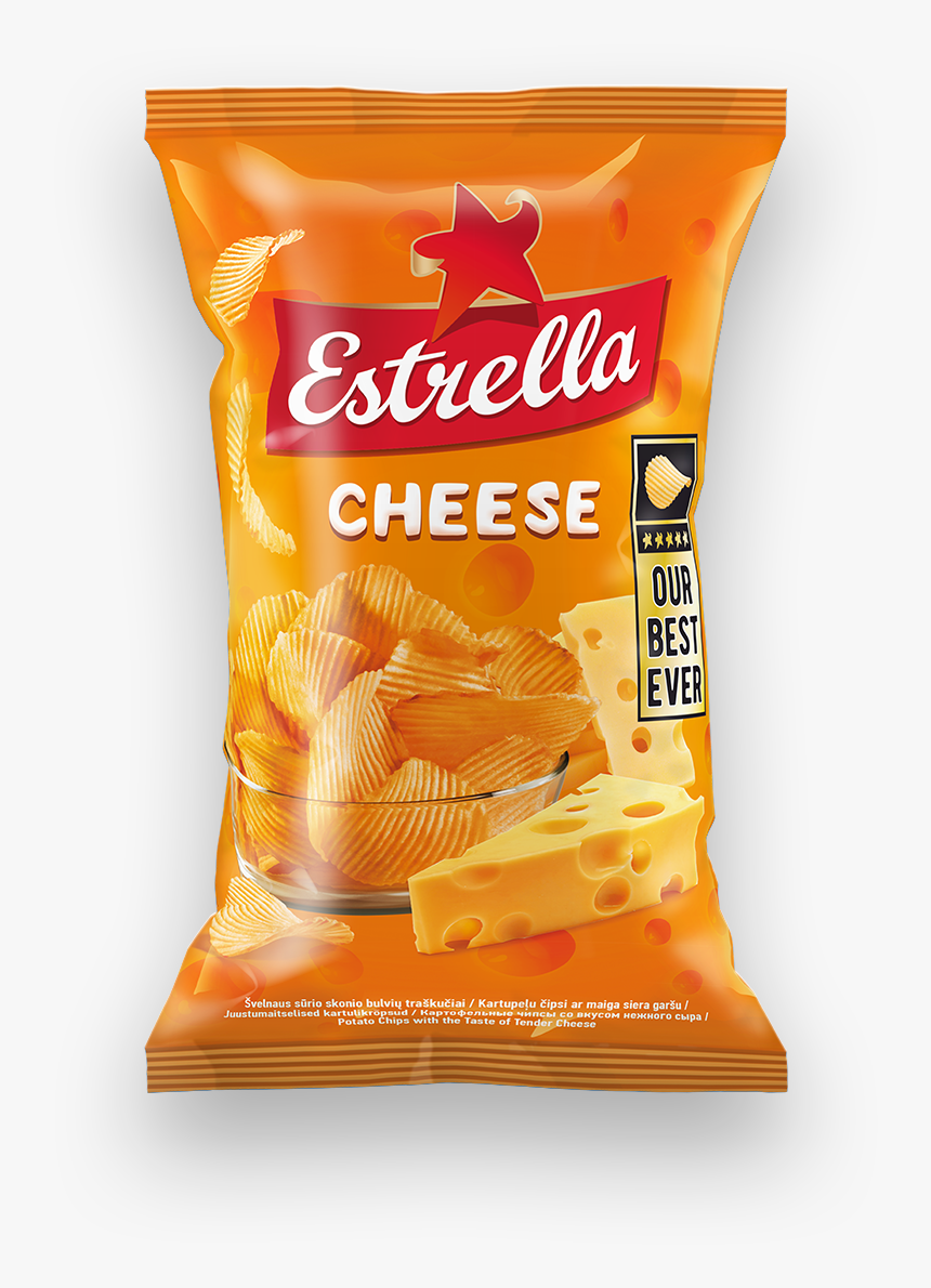 Estrella Potato Chips Review - Estrella Cheese Chips, HD Png Download, Free Download