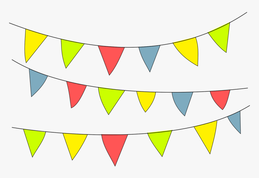 Pennant, Party, Ornament, Mood, Decorate, Garland, - Decorate Png, Transparent Png, Free Download