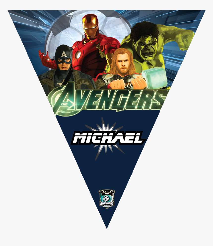 Avengers Triangle Individual Team Pennant - Avengers, HD Png Download, Free Download