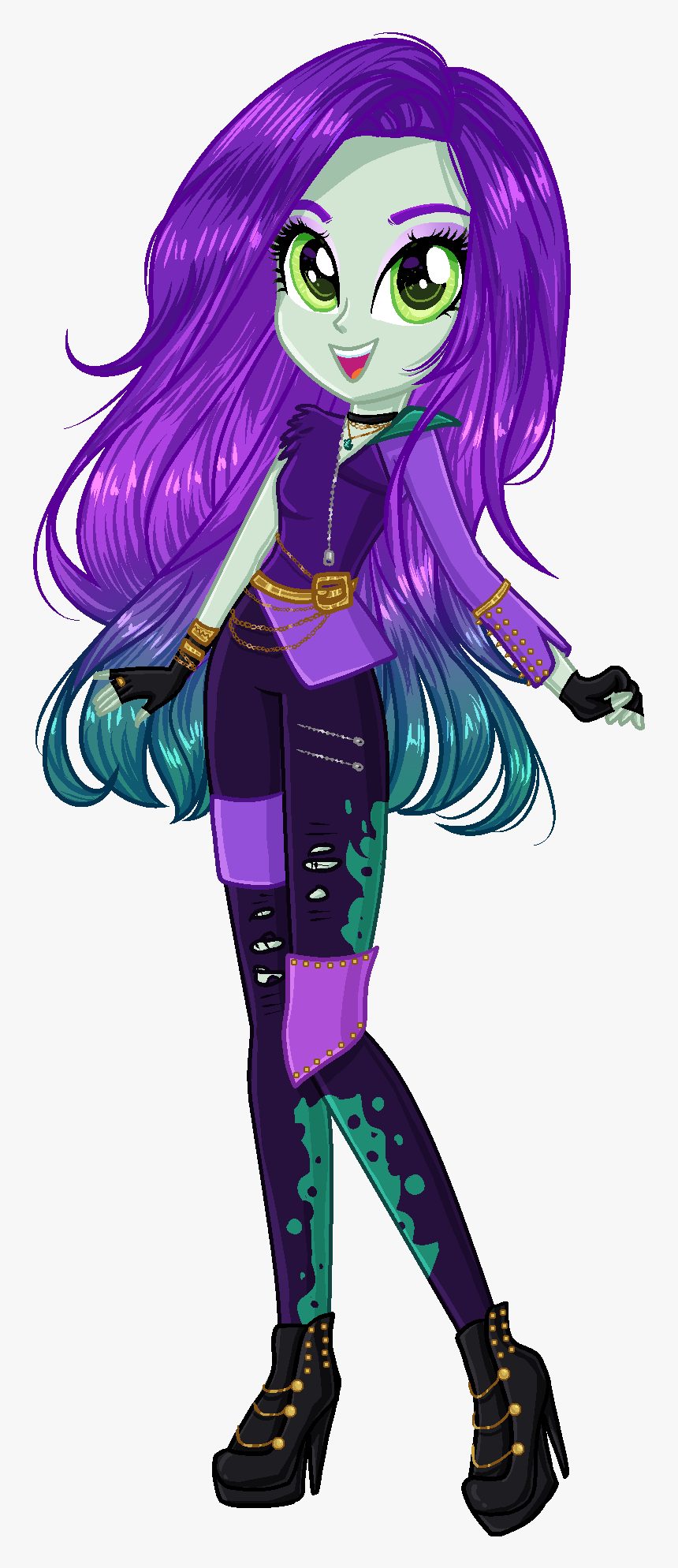Gihhbloonde, Descendants, Equestria Girls, Equestria - Gihhbloonde Base, HD Png Download, Free Download