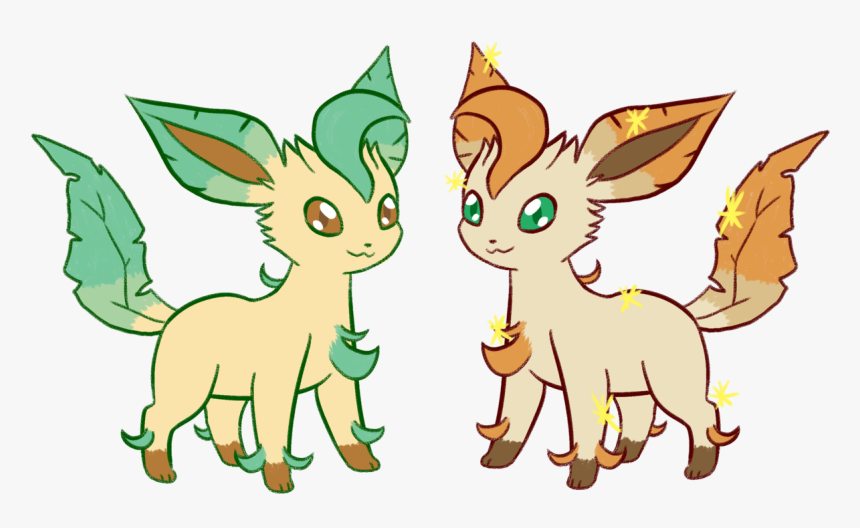 Quick Doodle Of A Leafeon With How I Wish Its Shiny - Shiny Leafeon Vs Normal, HD Png Download, Free Download