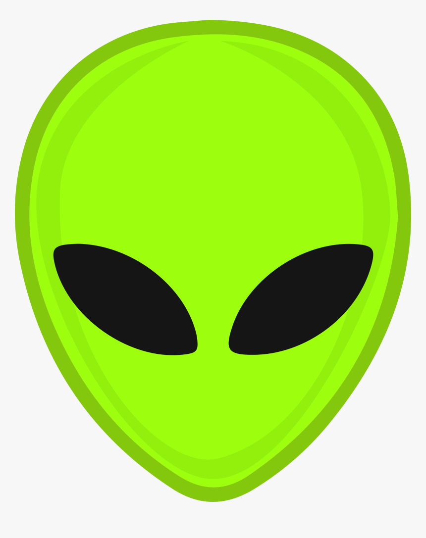 Green Transparent Alien Head, HD Png Download kindpng