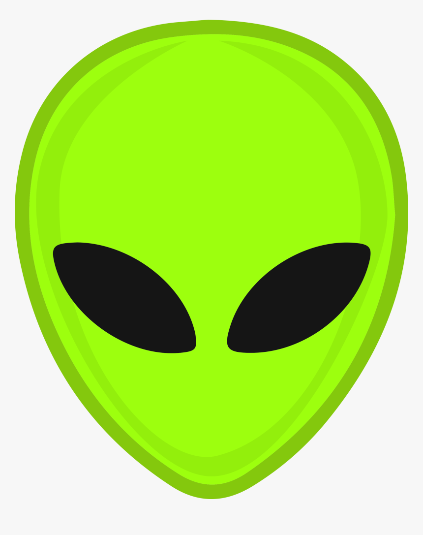 Green Transparent Alien Head, HD Png Download, Free Download