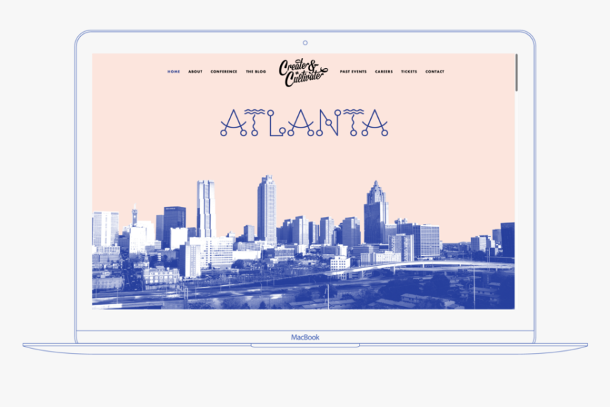 Grafikisto For Create And Cultivate Atlanta Laptop - Skyline, HD Png Download, Free Download