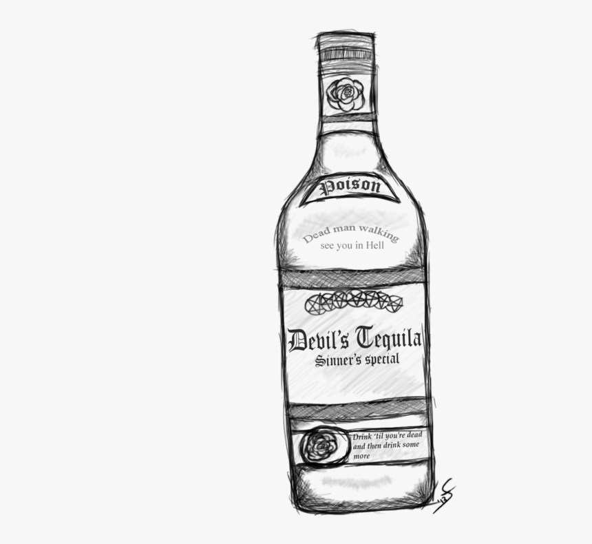 28 Collection Of Bottle Drawing Png - Jose Cuervo Bottle Drawing, Transparent Png, Free Download