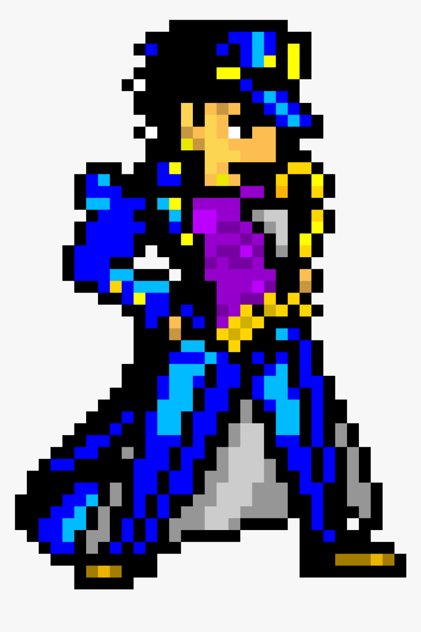 Jotaro Pixel Art Minecraft, HD Png Download, Free Download