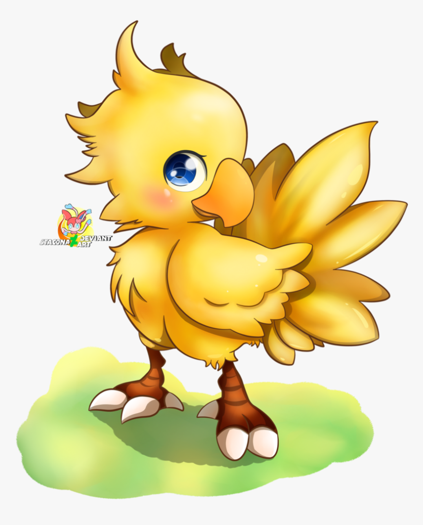 Chocobo Drawing Kawaii - Cartoon, HD Png Download, Free Download