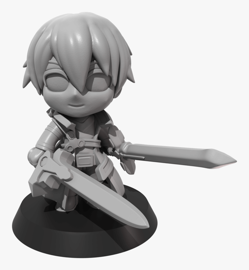 Kirito - Kirito Chibi Thingiverse, HD Png Download, Free Download