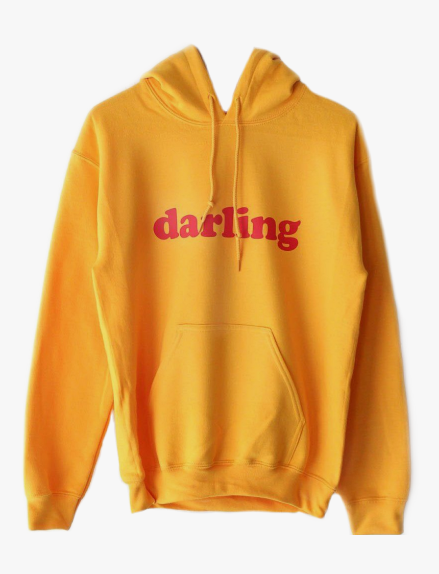 #yellow #hoodie #jacket #aesthetic#aesthetic Clothing - Transparent Aesthetic Yellow Shirt, HD Png Download, Free Download