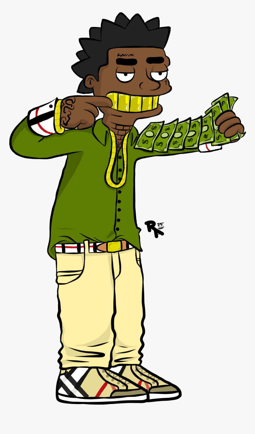 Kodak Black Png - Kodak Black Drawing, Transparent Png - kindpng