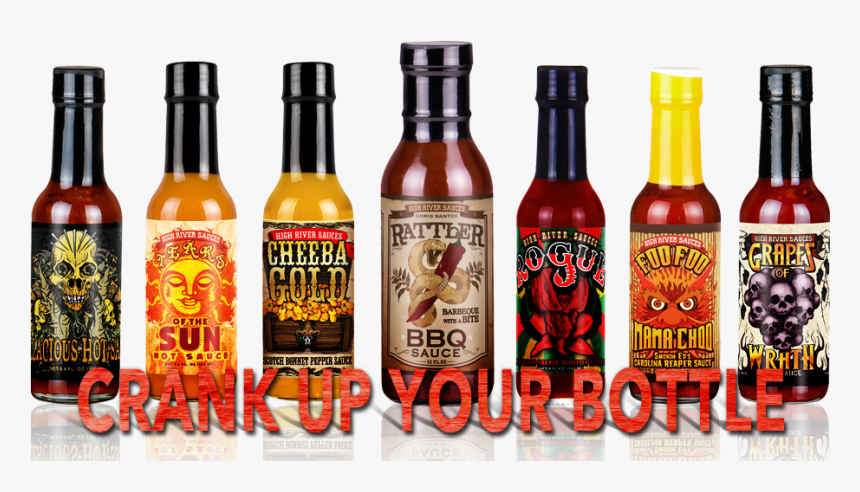 High River Hot Sauces , Png Download - Glass Bottle, Transparent Png, Free Download