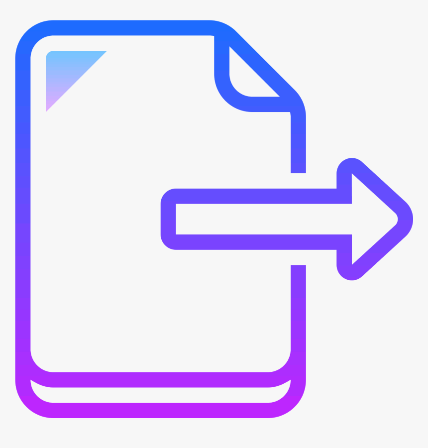 The Export File Option, A Piece Of Paper With An Arrow - Icons For Proforma Invoice Png, Transparent Png, Free Download