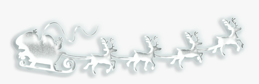 #santaclaus #santa #sleigh #reindeer #christmas #terrieasterly - Santa Sleigh White Png, Transparent Png, Free Download