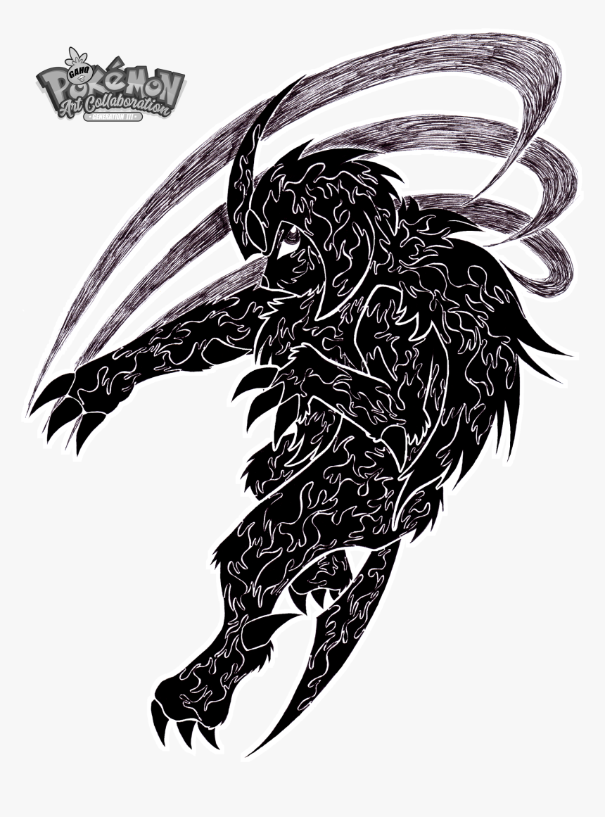 Absol Using Night Slash By Luketheripper - Illustration, HD Png Download, Free Download