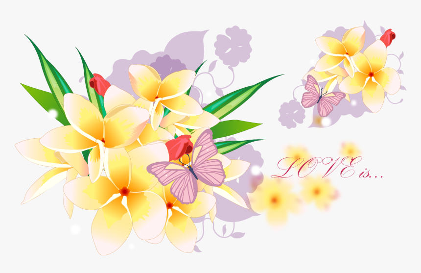 Acctractive Flower Bouquet Petal Wallpaper Desktop - Frangipani, HD Png Download, Free Download