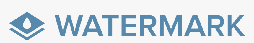 Watermark Logo Png - Electric Blue, Transparent Png, Free Download