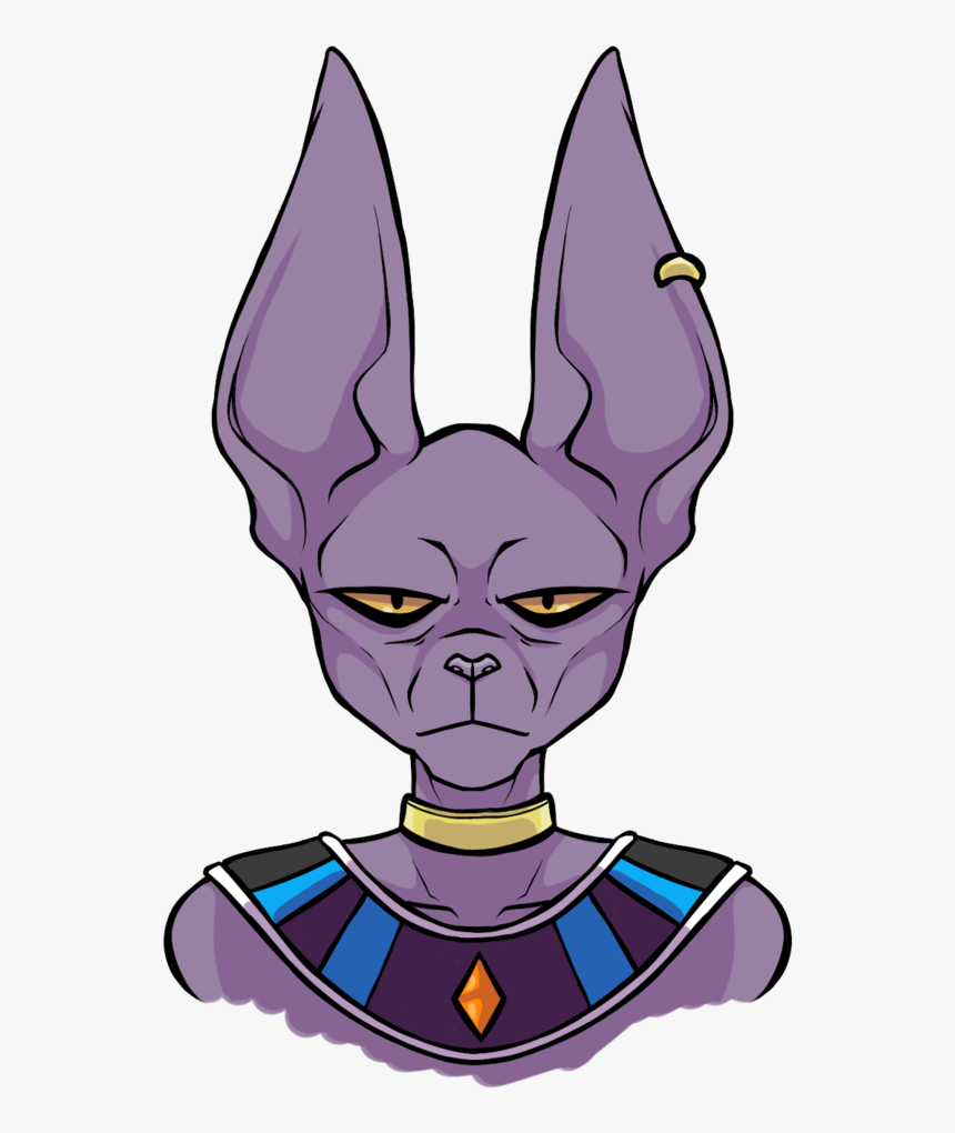 Beerus , Png Download - Dragon Ball Z Beerus Head, Transparent Png, Free Download