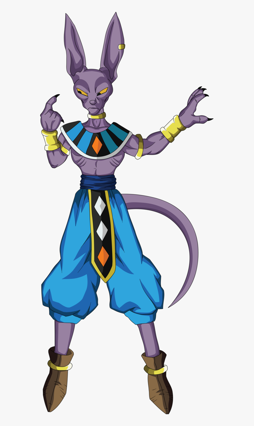 Lord Beerus Full Body Clipart , Png Download - Drawing Goku And Vegeta Vs Beerus, Transparent Png, Free Download