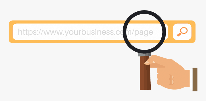 Graphic Icon Of Search Bar And Magnifying Glass With - Sign, HD Png Download, Free Download