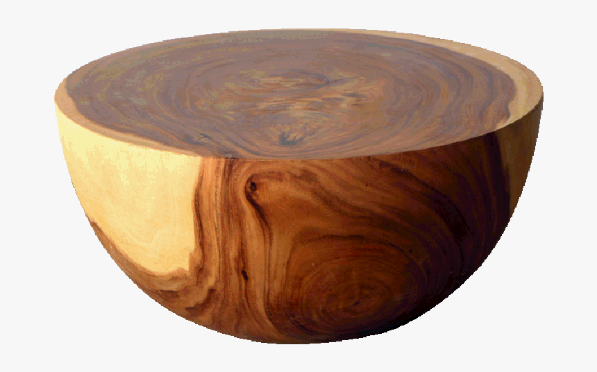 Large Acacia Charm Stool / Coffee Table - Solid Round Wood Coffee Table, HD Png Download, Free Download