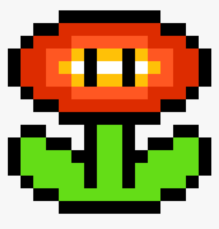 Fire Flower [1] - Mario Pixel Art, HD Png Download, Free Download