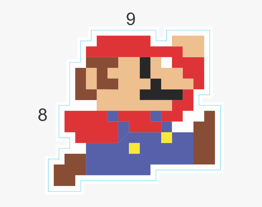 Super Mario Pixel Art, HD Png Download, Free Download