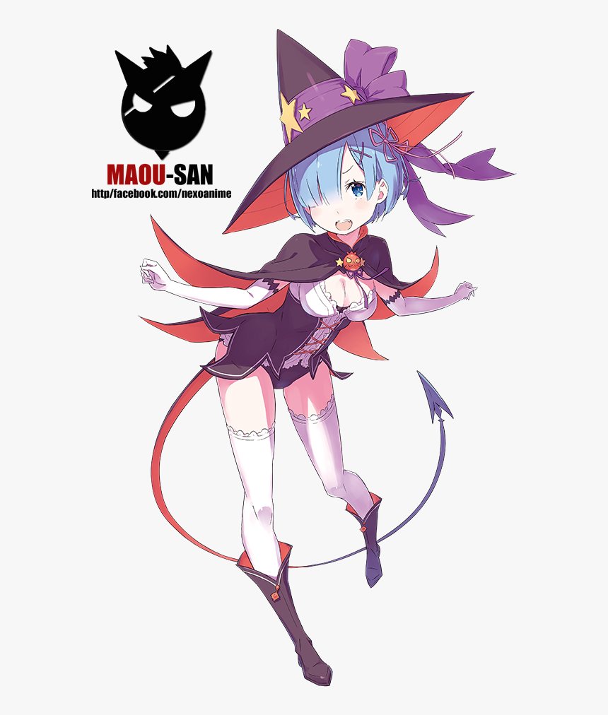 Render Rem Halloween - Transparent Re Zero Ram, HD Png Download, Free Download