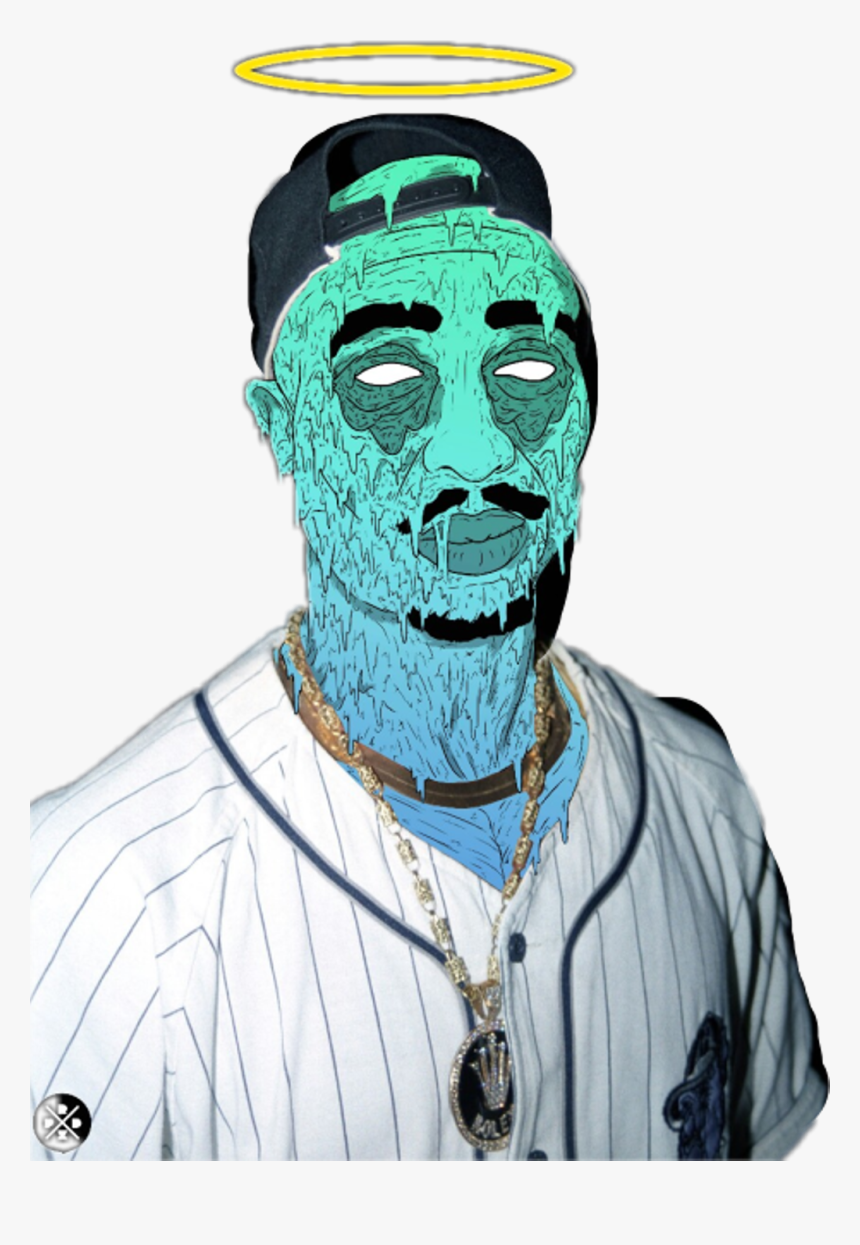 #zombies #zombie #zombieart #tupac #2pac #2pacshakur - 2pac Zombie Art, HD Png Download, Free Download