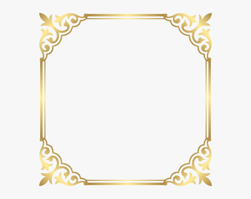 Gold Frame Border Png , Png Download - Transparent Fancy Border Png, Png Download, Free Download