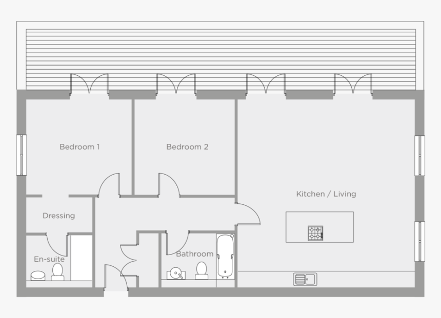Hemingway Court Plans The Shakespeare - Floor Plan, HD Png Download, Free Download