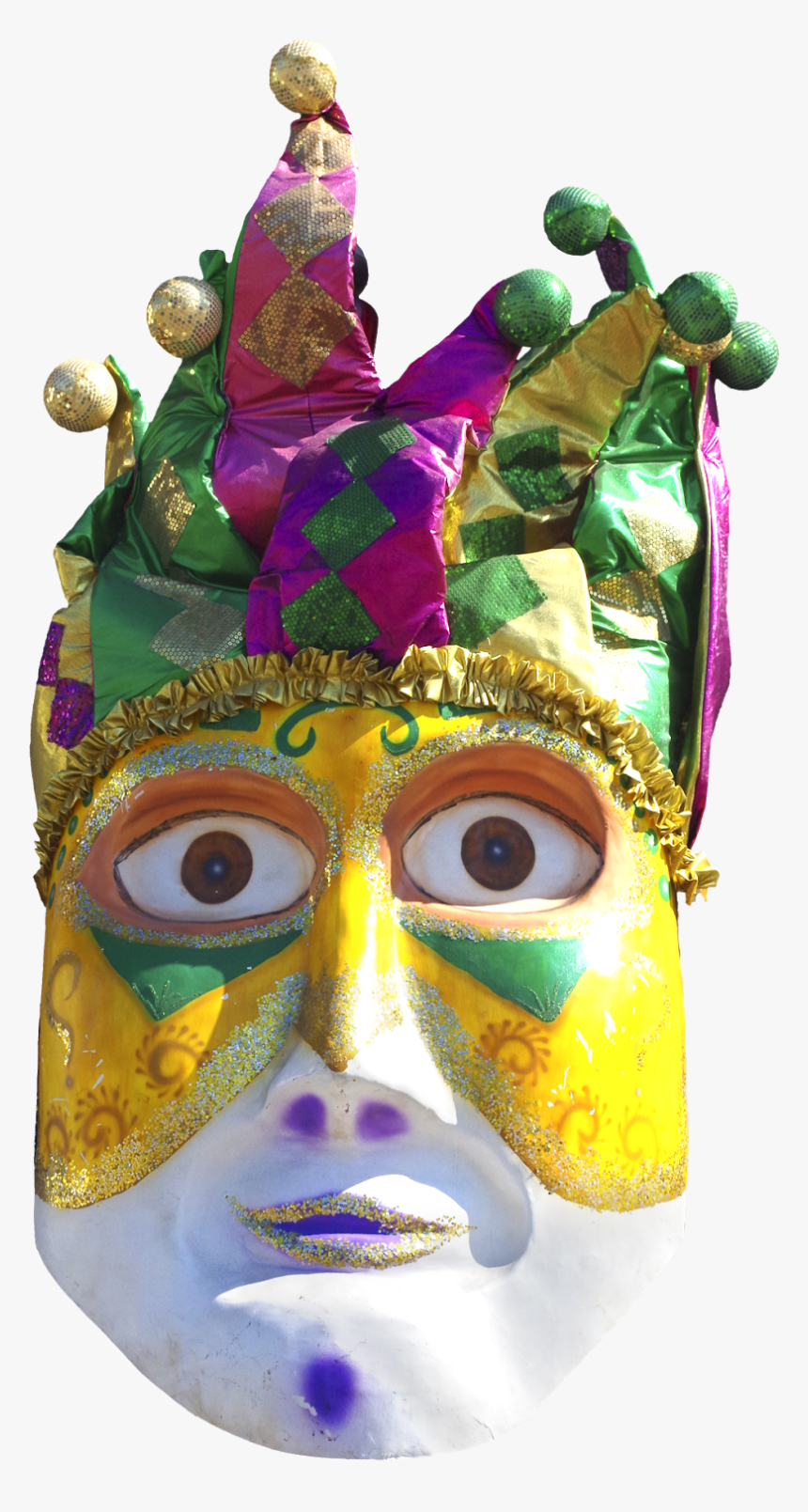 Mardi Gras Beads Border - Mask, HD Png Download, Free Download